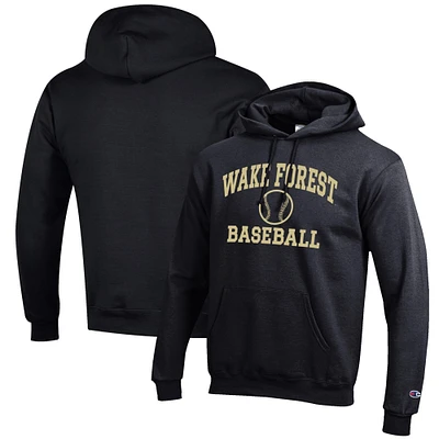 Men's Champion Wake Forest Demon Deacons Baseball Icon Pullover Hoodie