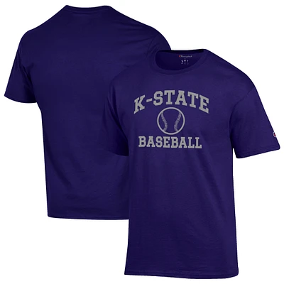 Men's Champion Kansas State Wildcats Baseball Icon T-Shirt