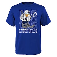 Youth Blue Tampa Bay Lightning Disney Donald Duck Three-Peat T-Shirt