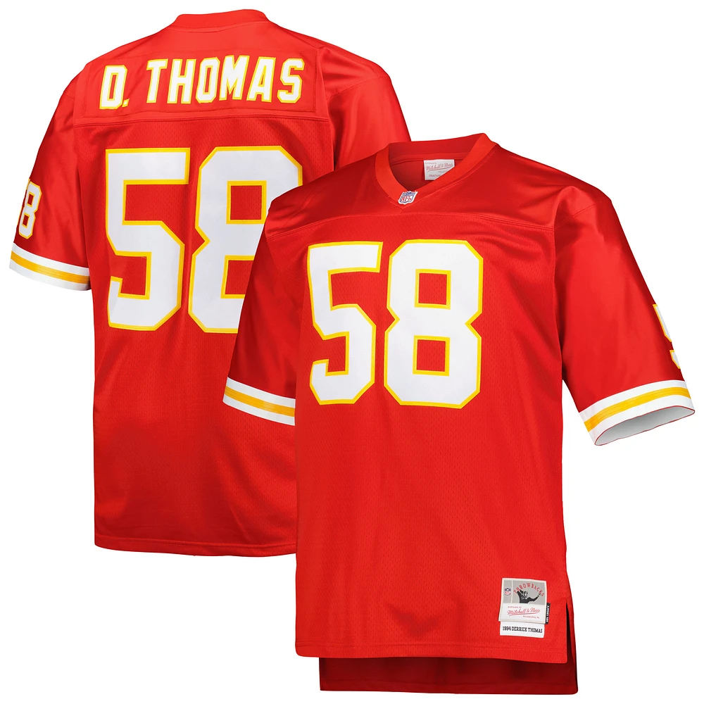 Men's Mitchell & Ness Derrick Thomas Red Kansas City Chiefs Big Tall 1994 Retired Player Replica Jersey