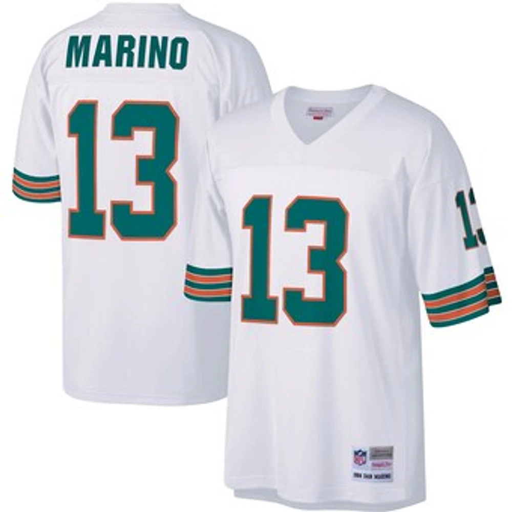 Men's Mitchell & Ness Dan Marino White Miami Dolphins Big Tall 1984 Retired Player Replica Jersey