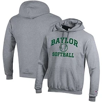Men's Champion Baylor Bears Softball Icon Pullover Hoodie