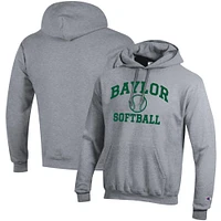 Men's Champion Baylor Bears Softball Icon Pullover Hoodie