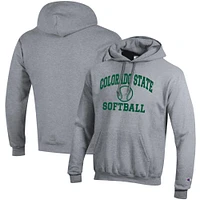 Men's Champion Colorado State Rams Softball Icon Pullover Hoodie