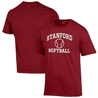 Men's Champion Cardinal Stanford Softball Icon T-Shirt