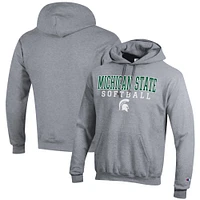 Men's Champion Michigan State Spartans Softball Stack Pullover Hoodie