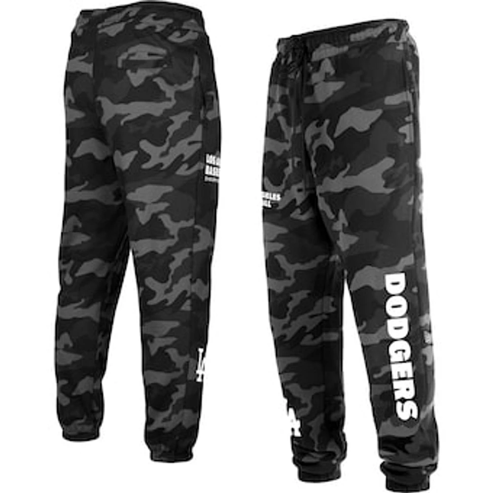 Men's New Era Black Los Angeles Dodgers Camo Jogger Pants