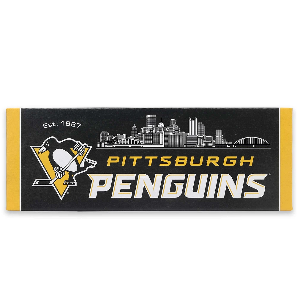 Pittsburgh Penguins 8.75'' x 24.52'' Tradition Canvas
