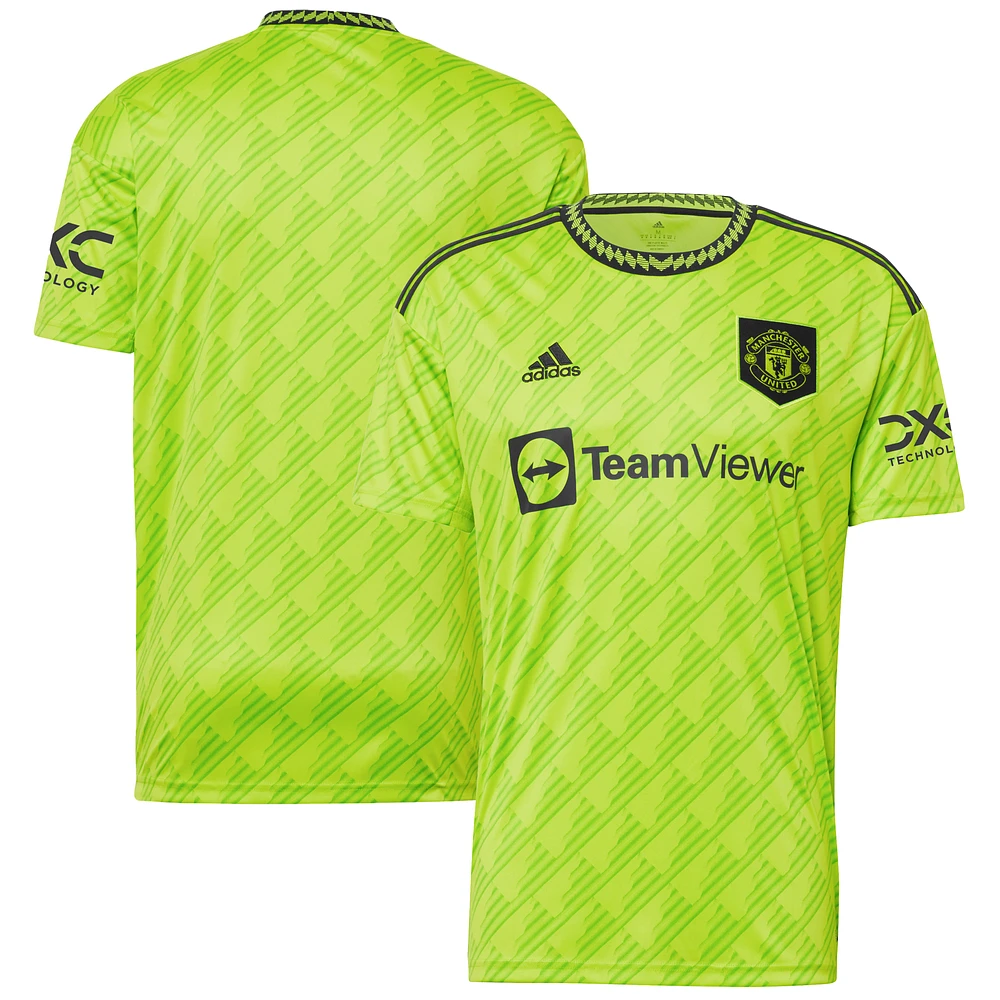 Men's adidas Neon Green Manchester United 2022/23 Third Replica Jersey