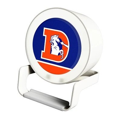 Denver Broncos Historic Team Logo Night Light Charger with Bluetooth Speaker