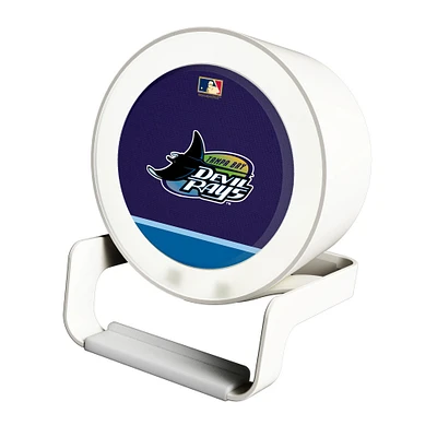 Tampa Bay Rays Cooperstown Team Logo Night Light Charger with Bluetooth Speaker