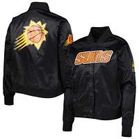 Women's Pro Standard Black Phoenix Suns Classics Satin Full-Snap Jacket