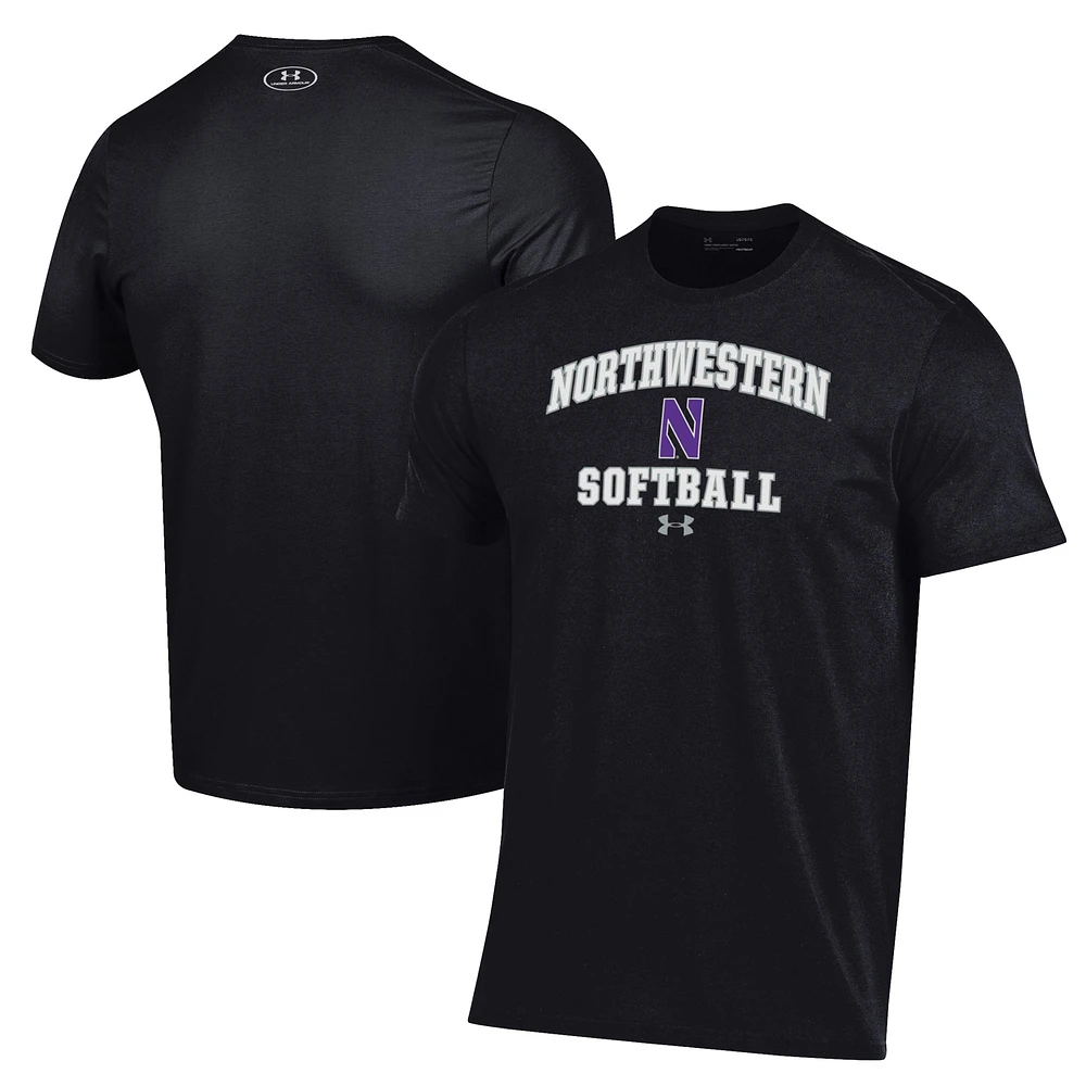 Men's Under Armour Northwestern Wildcats Softball Performance T-Shirt