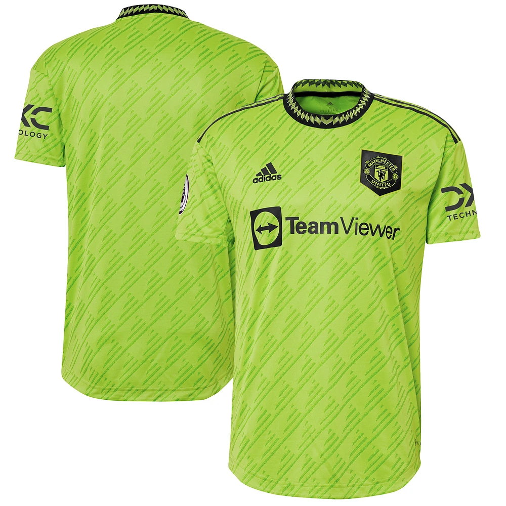 Men's adidas Neon Green Manchester United 2022/23 Third Authentic Jersey