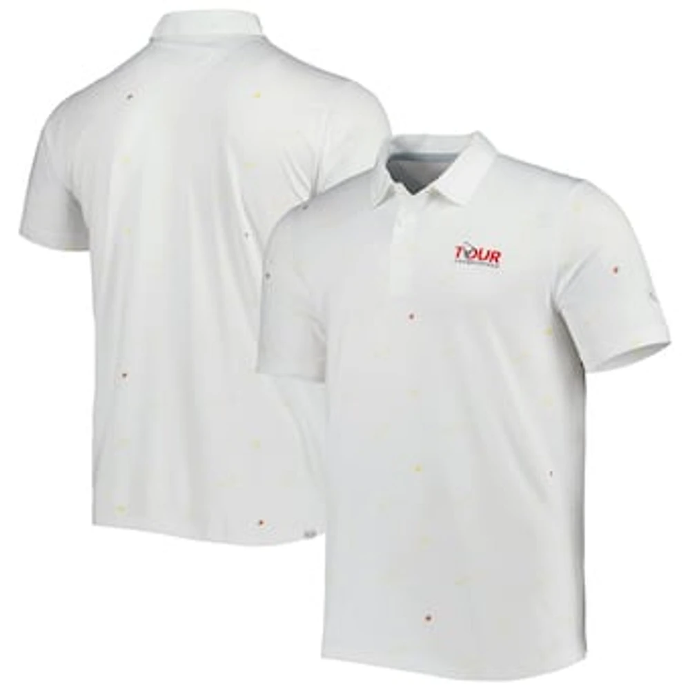 Men's Puma White TOUR Championship CLOUDSPUN Love Golf Polo