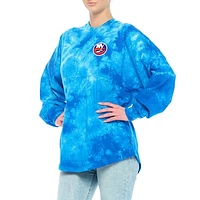 Women's Fanatics Royal New York Islanders Crystal-Dye Long Sleeve T-Shirt