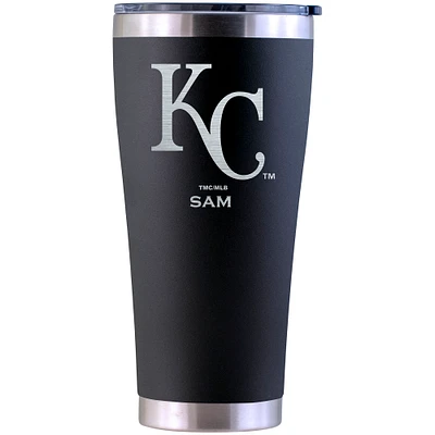 Kansas City Royals Personalized 30oz. Laser Etched Black Tumbler