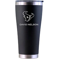 Houston Texans Personalized 30oz. Laser Etched Black Tumbler