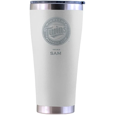 Minnesota Twins Personalized 30oz. Laser Etched White Tumbler
