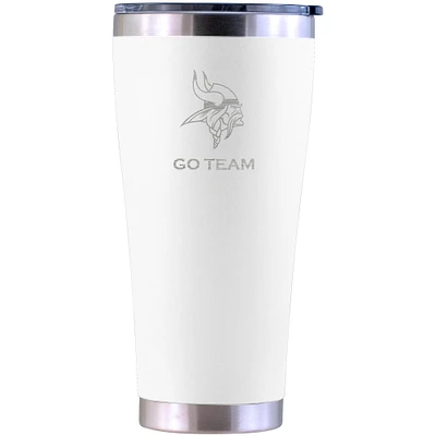 Minnesota Vikings Personalized 30oz. Laser Etched White Tumbler