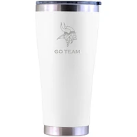 Minnesota Vikings Personalized 30oz. Laser Etched White Tumbler