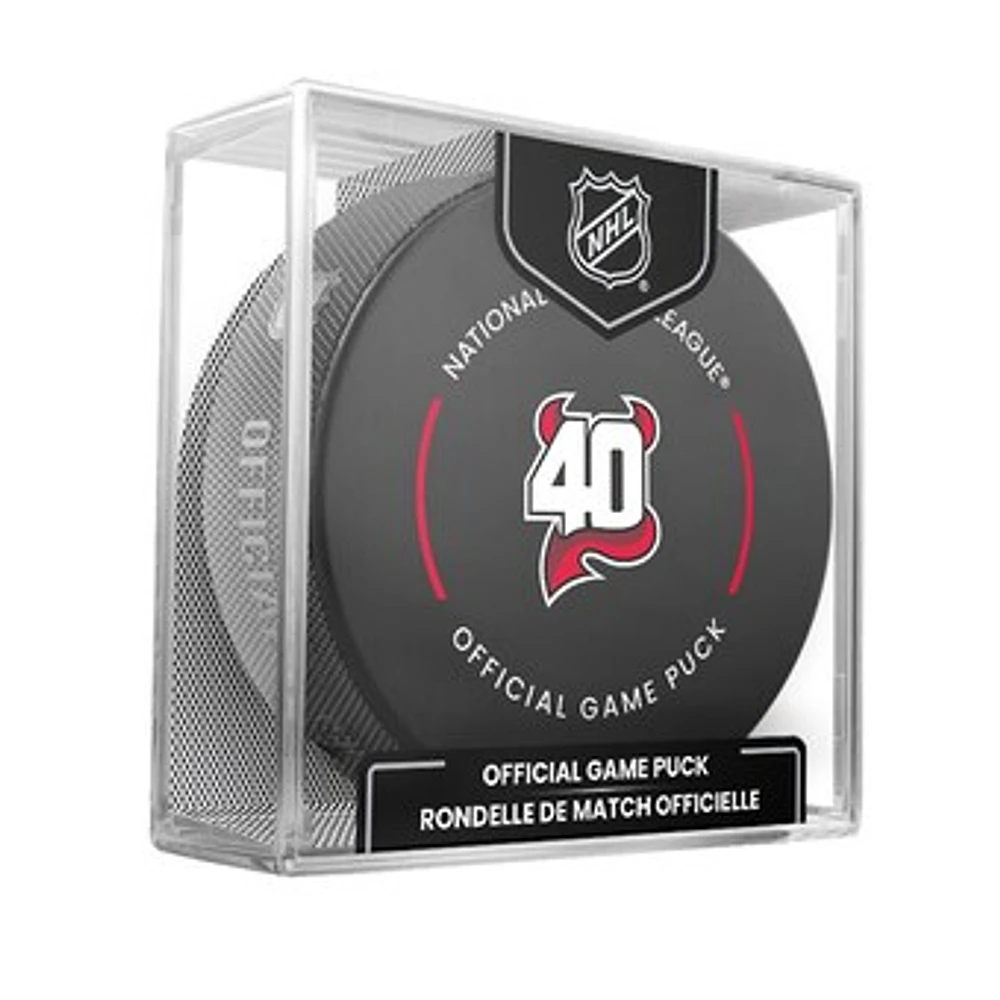 Inglasco New Jersey Devils 2022-23 Season Official Game Puck