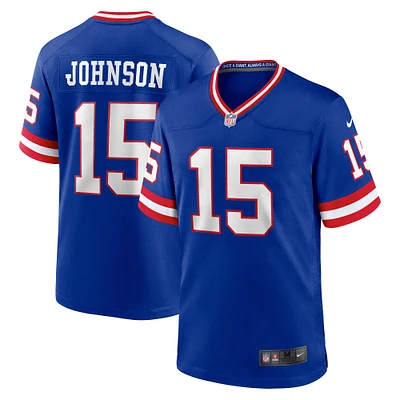 Men's Nike Collin Johnson Royal New York Giants Classic Player Game Jersey