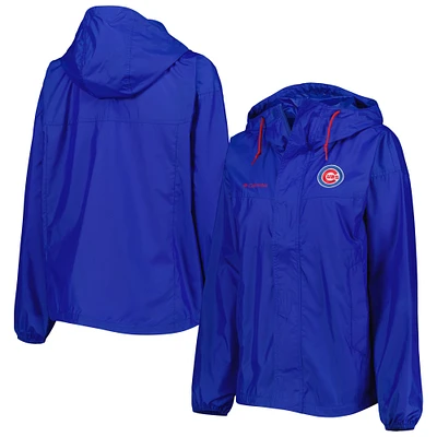 Women's Columbia Royal Chicago Cubs Flash Challenger Windbreaker Jacket