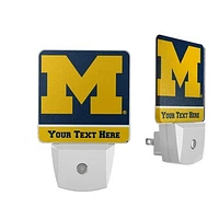 Michigan Wolverines Personalized 2-Piece Nightlight Set