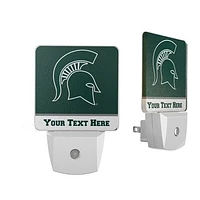 Michigan State Spartans Personalized 2-Piece Nightlight Set