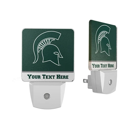 Michigan State Spartans Personalized 2-Piece Nightlight Set