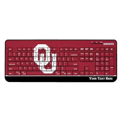 Oklahoma Sooners Personalized Wireless Keyboard