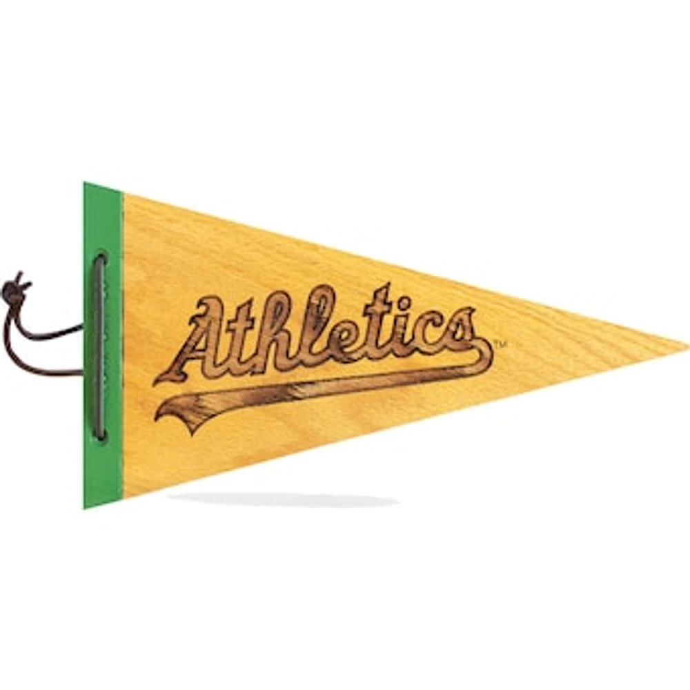 Athletics 7" x 12" Wood Pennant