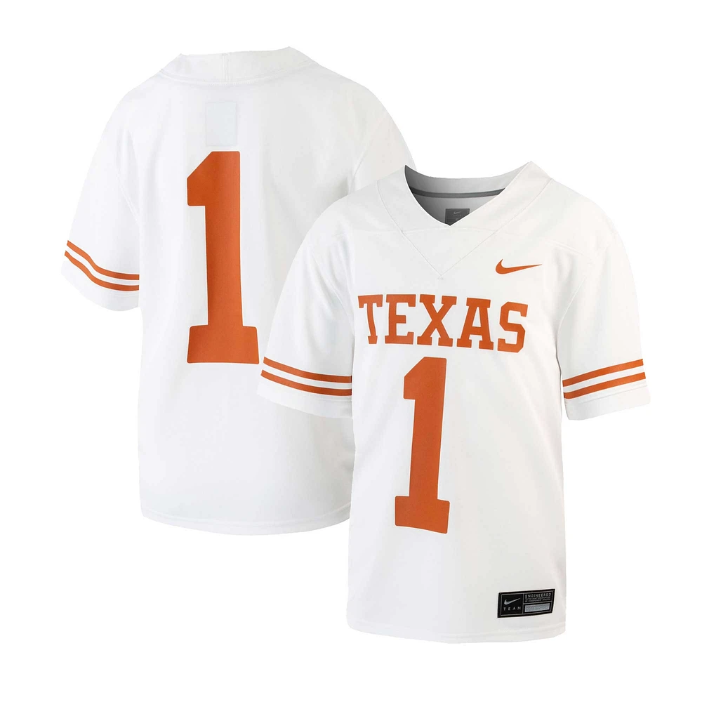 Preschool Nike White Texas Longhorns Untouchable Replica Football Jersey