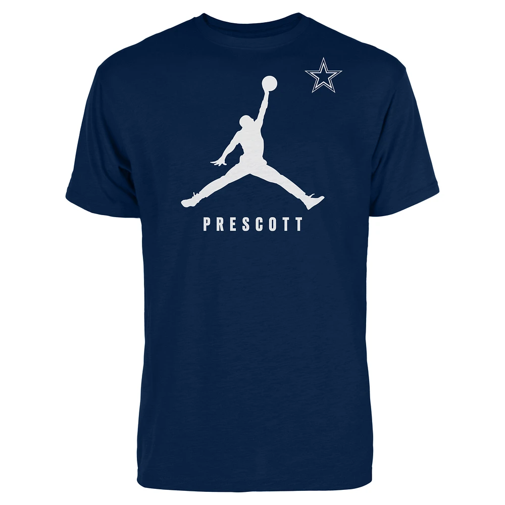 Men's Jordan Brand Dak Prescott Navy Dallas Cowboys Graphic T-Shirt