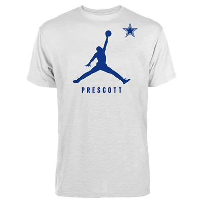 Men's Jordan Brand Dak Prescott White Dallas Cowboys Graphic T-Shirt