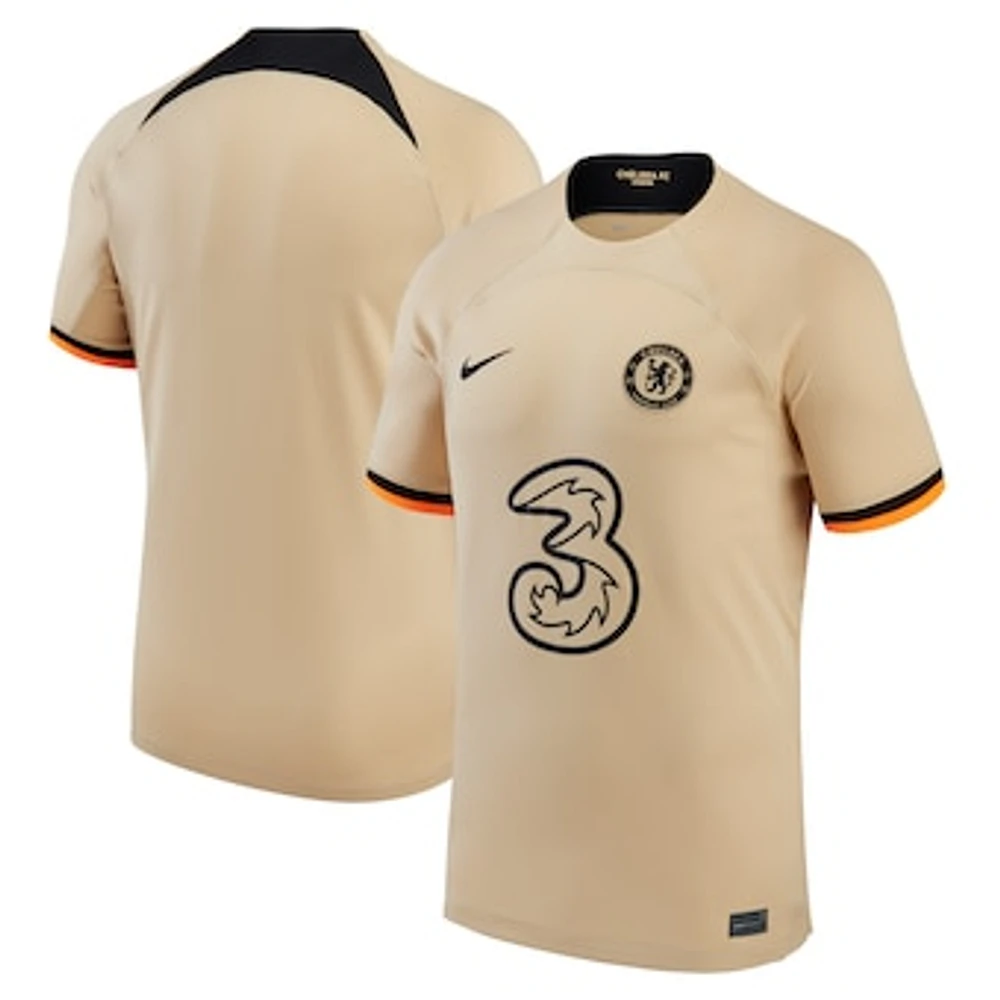 Men's Nike Gold Chelsea 2022/23 Third Replica Jersey