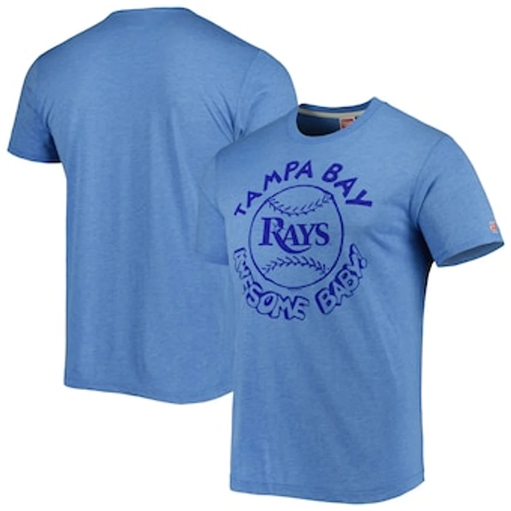 Men's Homage Light Blue Tampa Bay Rays Hyper Local Tri-Blend T-Shirt