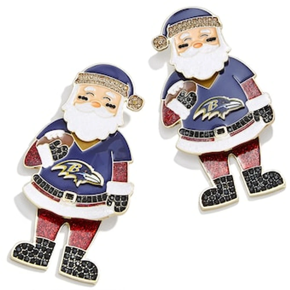 Women's BaubleBar Baltimore Ravens Santa Claus Earrings