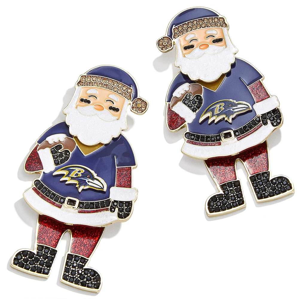 Women's BaubleBar Baltimore Ravens Santa Claus Earrings