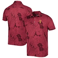 Men's Tommy Bahama Maroon Arizona State Sun Devils Miramar Blooms Polo