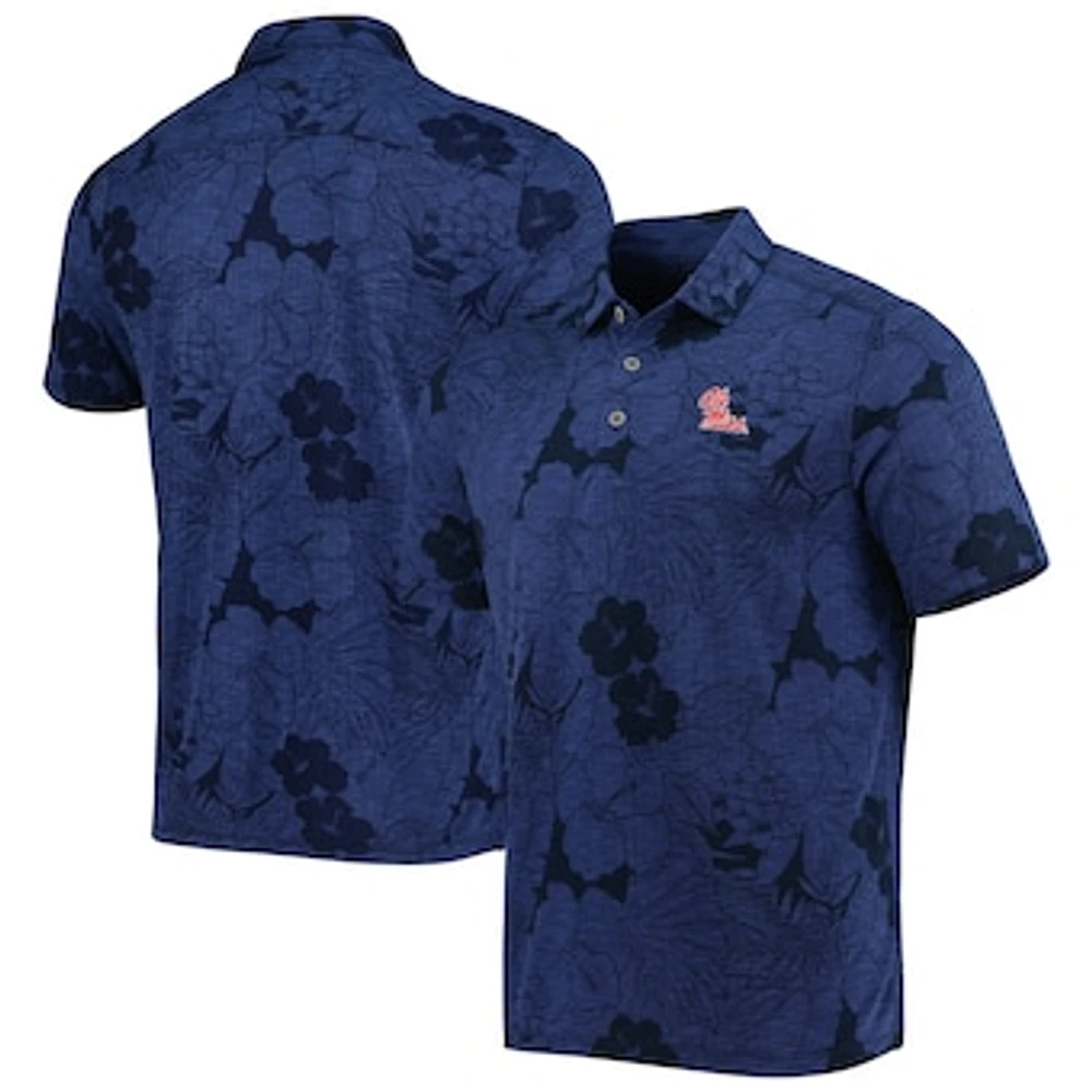 Men's Tommy Bahama Navy Ole Miss Rebels Miramar Blooms Polo