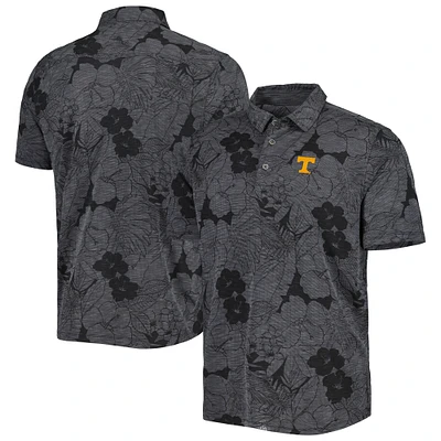 Men's Tommy Bahama Black Tennessee Volunteers Miramar Blooms Polo