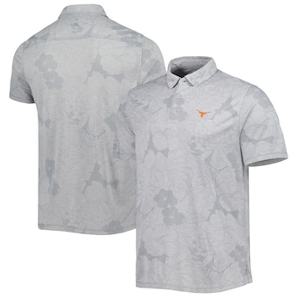 Men's Tommy Bahama Gray Texas Longhorns Miramar Blooms Polo