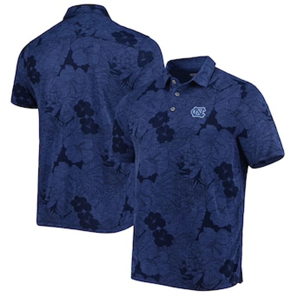 Men's Tommy Bahama Navy North Carolina Tar Heels Miramar Blooms Polo