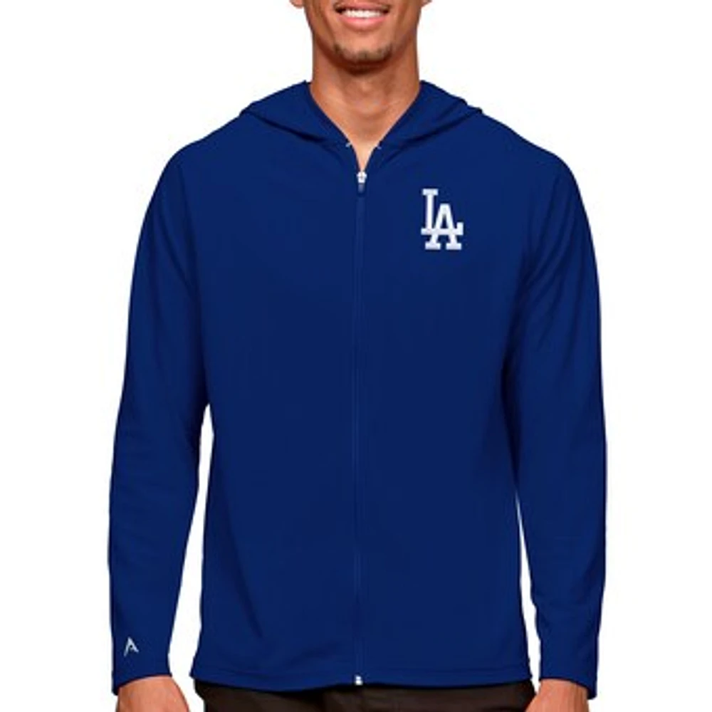 Men's Antigua Royal Los Angeles Dodgers Legacy Full-Zip Hoodie