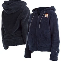 Women's New Era Navy Houston Astros Sherpa Full-Zip Jacket