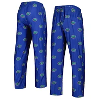 Men's Concepts Sport Royal Florida Gators Logo Flagship Allover Print Pants