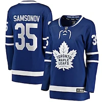 Women's Fanatics Ilya Samsonov Blue Toronto Maple Leafs Home Breakaway Player Jersey