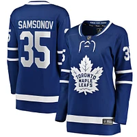 Women's Fanatics Ilya Samsonov Blue Toronto Maple Leafs Home Breakaway Player Jersey